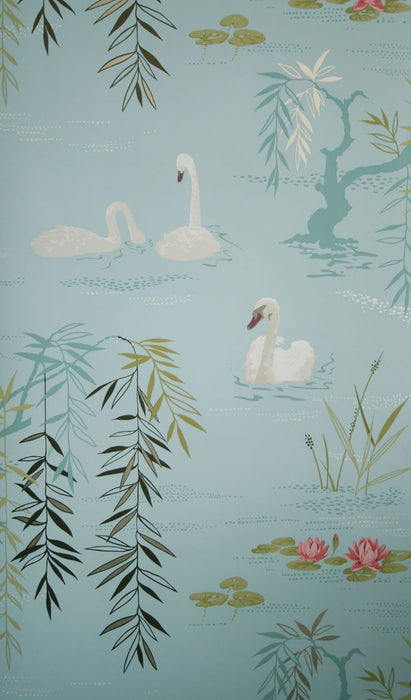 Nina Campbell Swan Lake 06 Wallpaper NCW4020-06