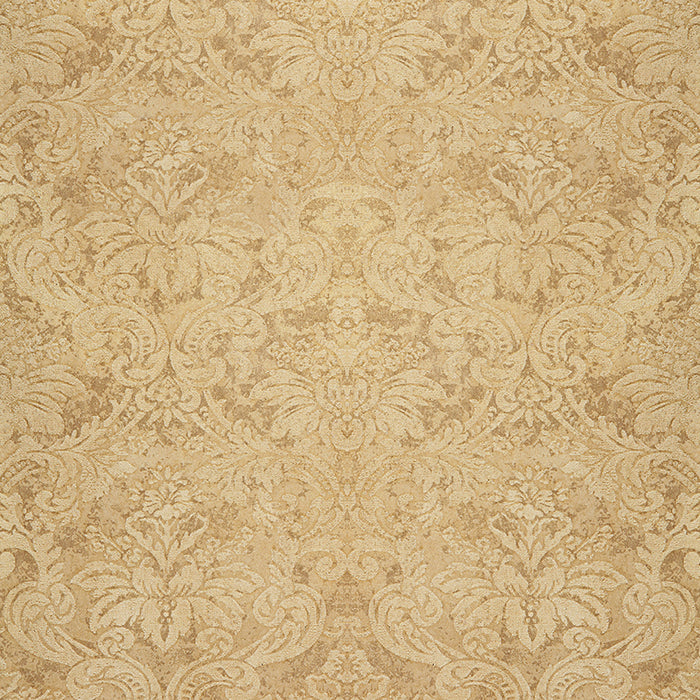 Schumacher Damasco Metallico Gold Leaf Wallpaper 529911