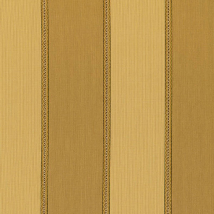 Schumacher Fitzroy Stripe Khaki/Sisal Fabric Sample 54042