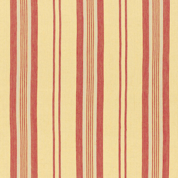 Schumacher Sagaponic Linen Stripe Berry Fabric Sample 54153