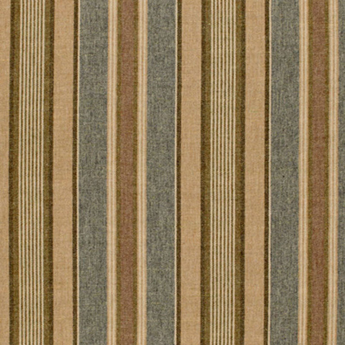 Schumacher Edgemere Stripe Denim Fabric Sample 54201