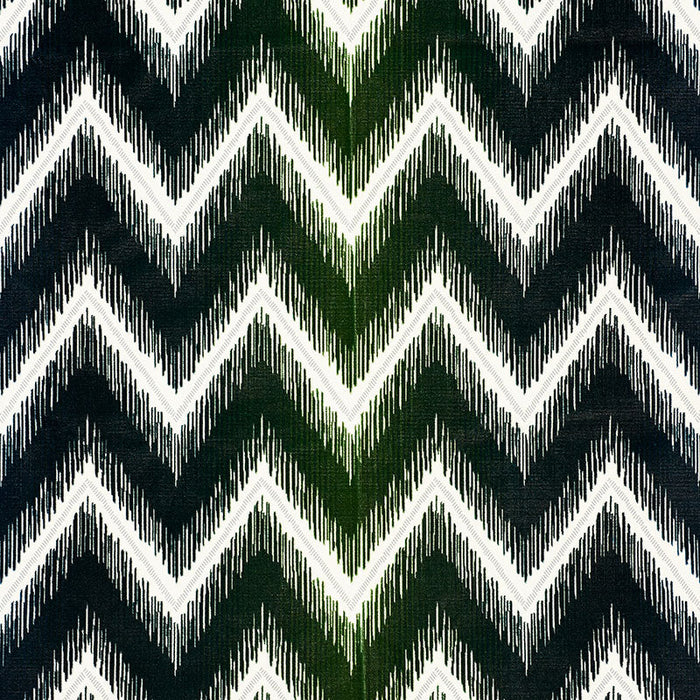 Schumacher Shock Wave Peacock Fabric Sample 54864