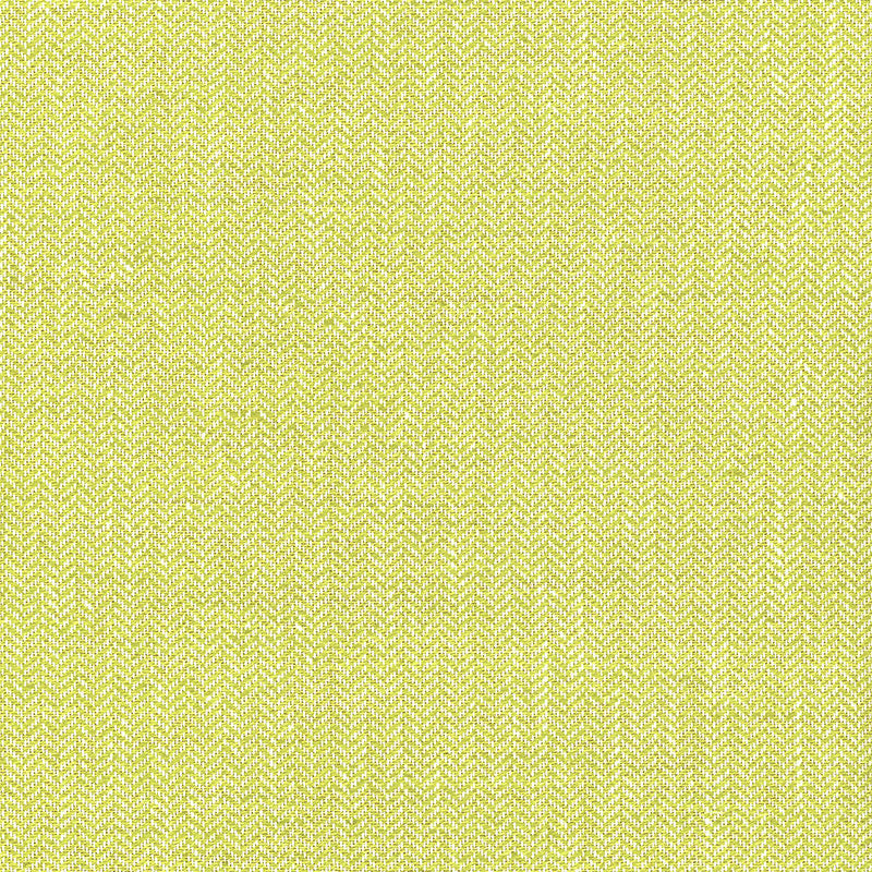 Schumacher Bryton Linen Herringbone Lime Fabric 54926