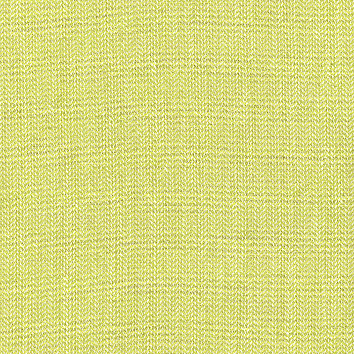 Schumacher Bryton Linen Herringbone Lime Fabric Sample 54926