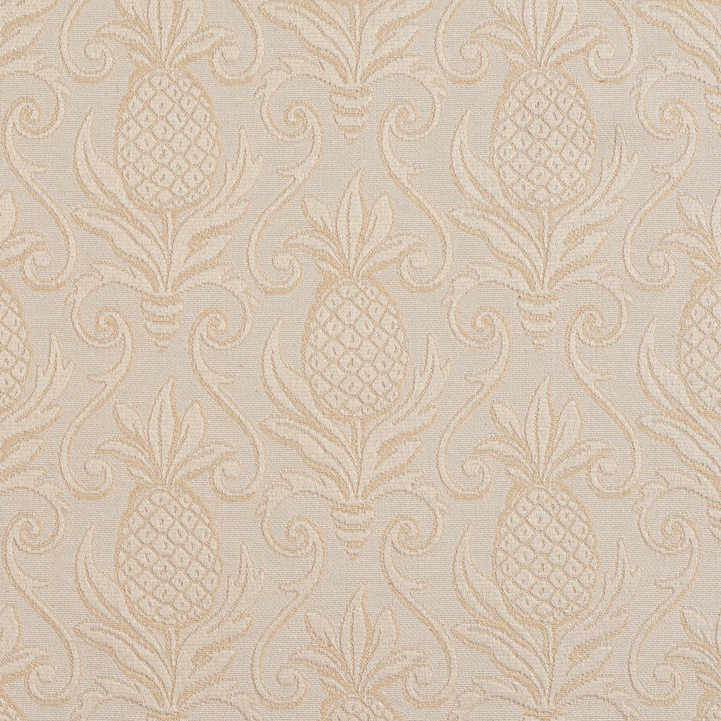 Charlotte Ivory/pineapple Fabric Sample 5519