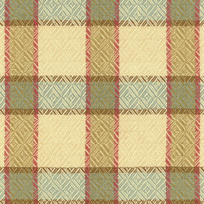 Schumacher Chesterfield Plaid Cottage Fabric Sample 55330