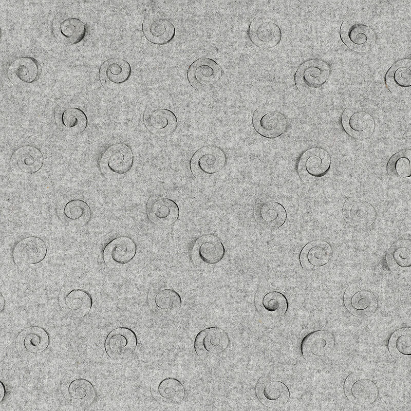 Schumacher Curlicue Grey Fabric 55361