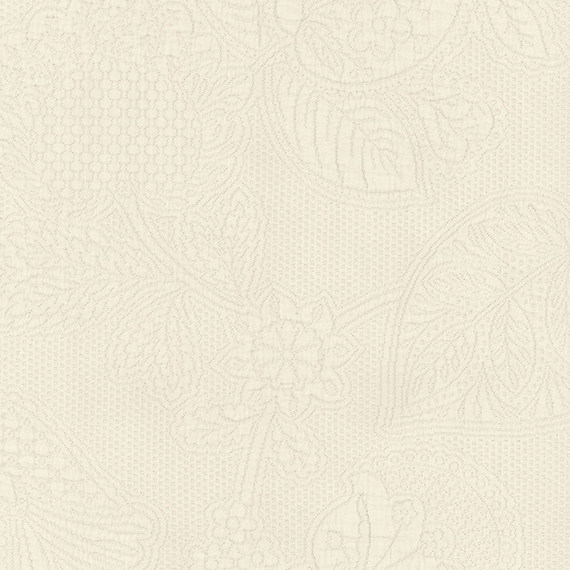 Schumacher Bianca Matelasse Ivory Fabric 55650