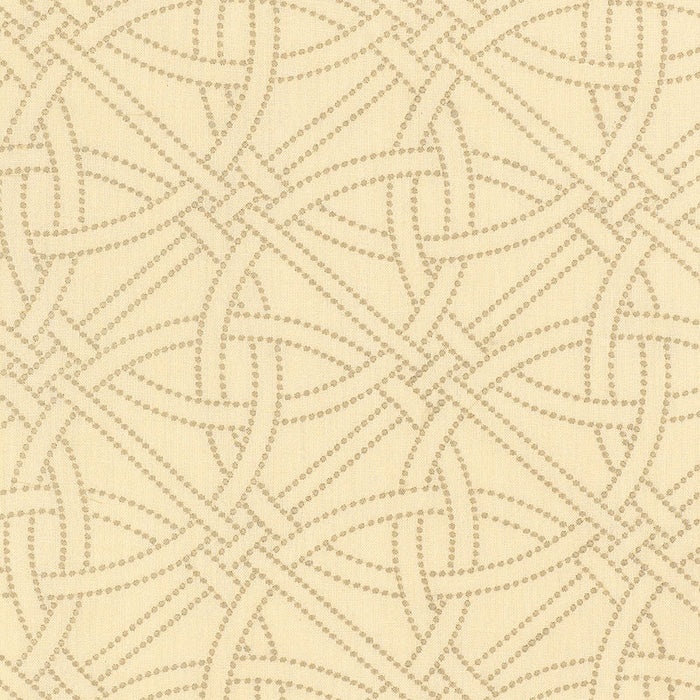 Schumacher Durance Embroidery Limestone Fabric Sample 55694