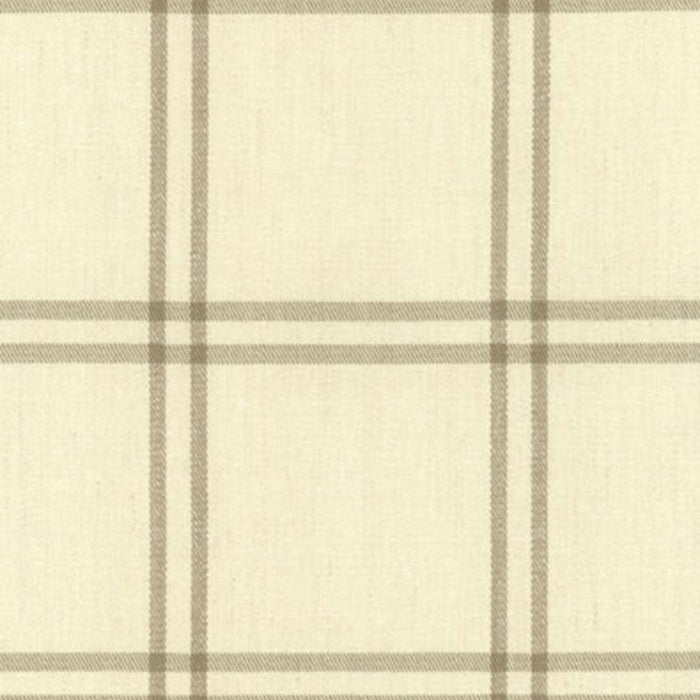 Schumacher Luberon Plaid Greige Fabric Sample 55711