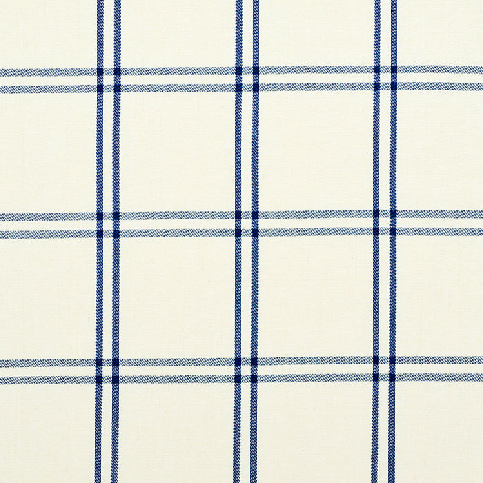 Schumacher Luberon Plaid Blue Fabric 55716