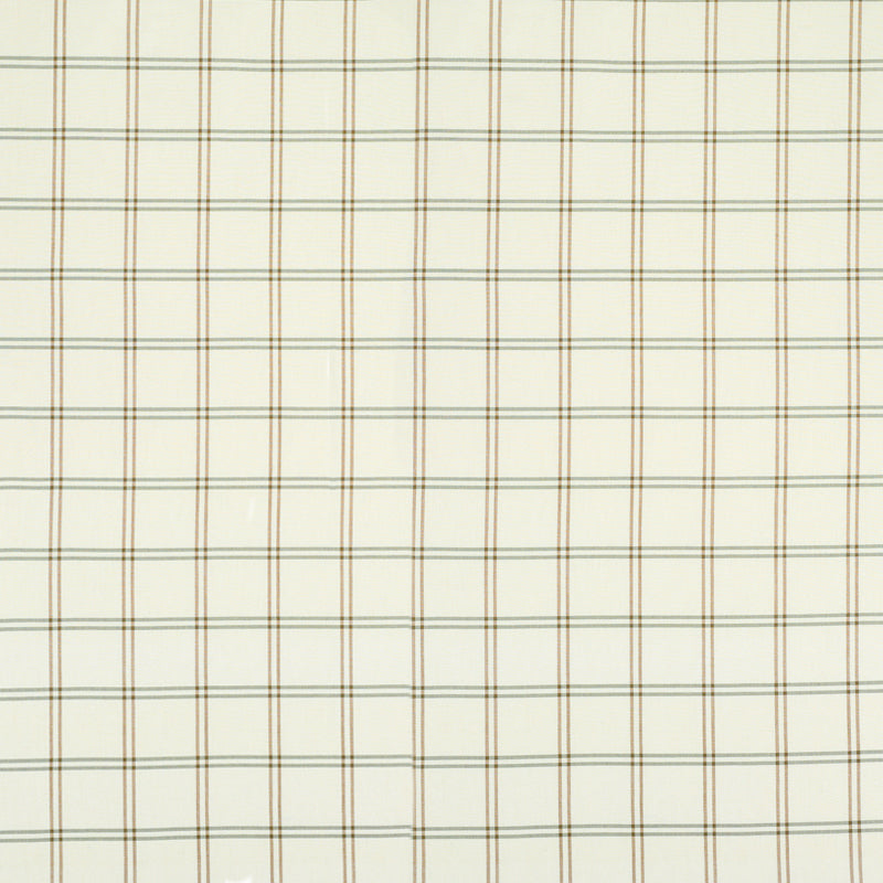 Schumacher Luberon Plaid Natural Fabric 55717