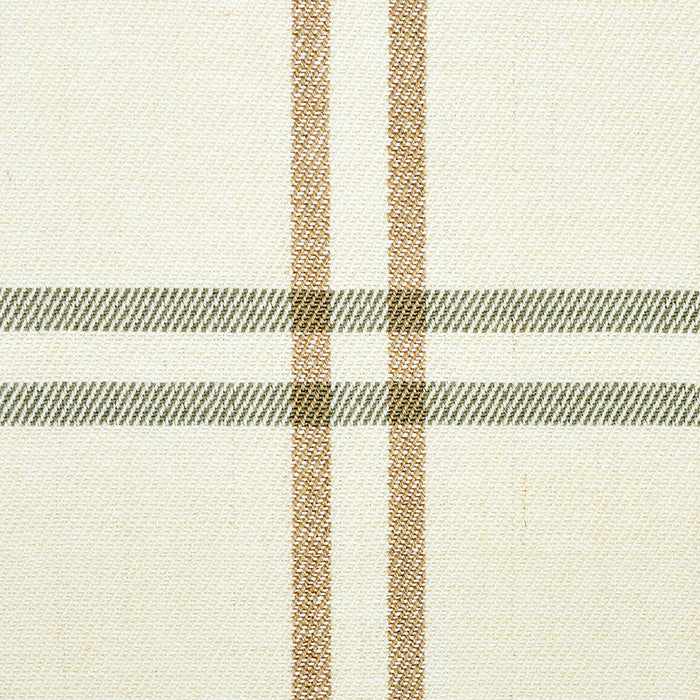 Schumacher Luberon Plaid Natural Fabric Sample 55717