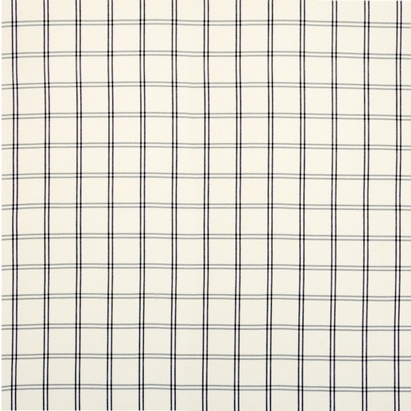 Schumacher Luberon Plaid Black Fabric Sample 55718