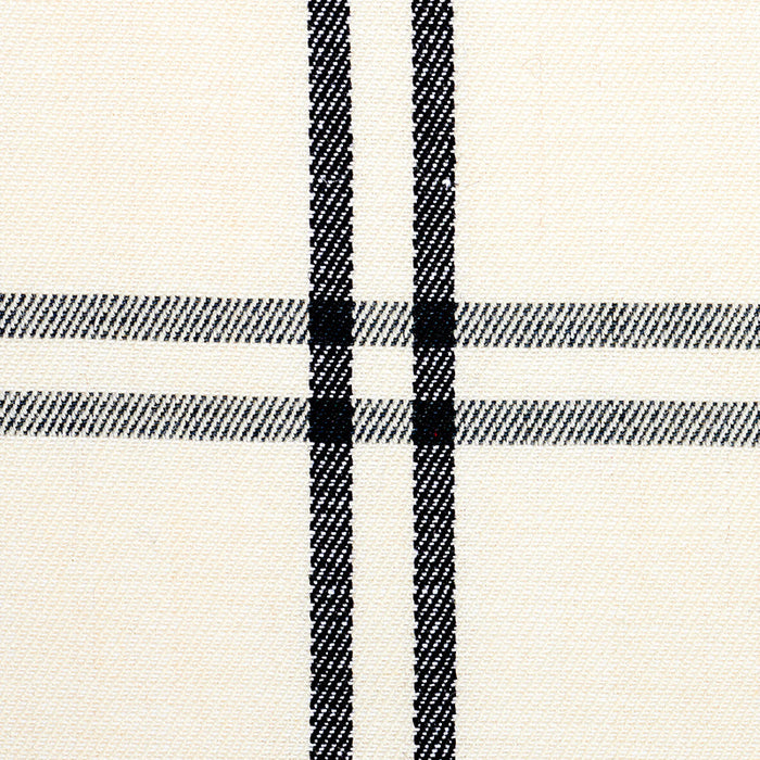 Schumacher Luberon Plaid Black Fabric Sample 55718