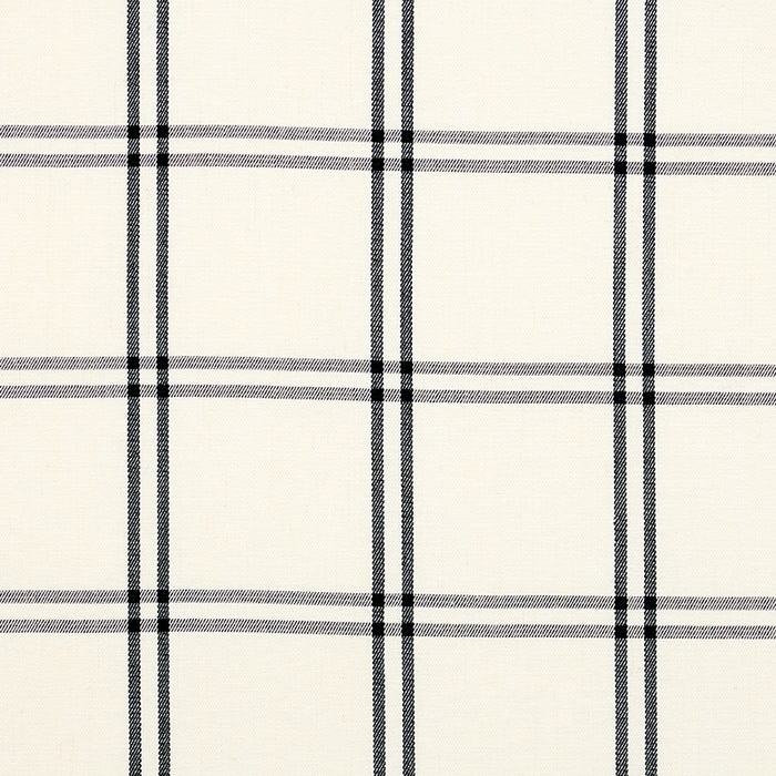 Schumacher Luberon Plaid Black Fabric 55718