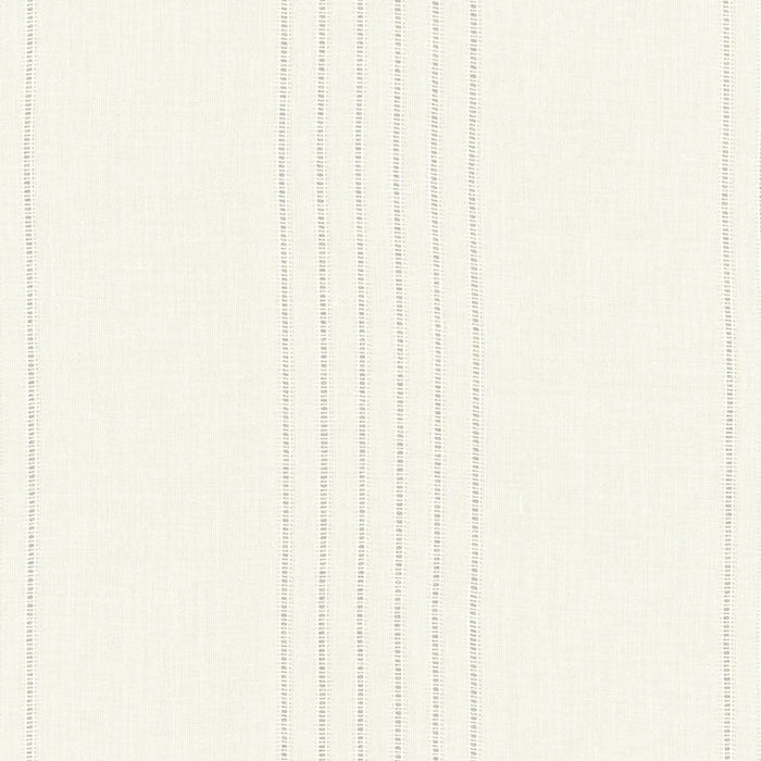 Schumacher Eleanor Sheer Stripe Cream Fabric Sample 55790