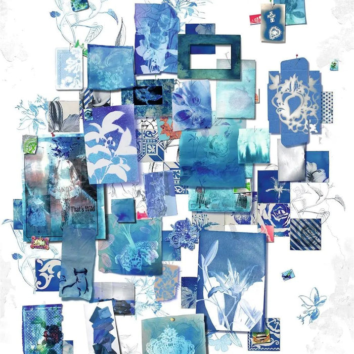 Christian Lacroix Follete Bleu De Roi Wallpaper PCL700/01