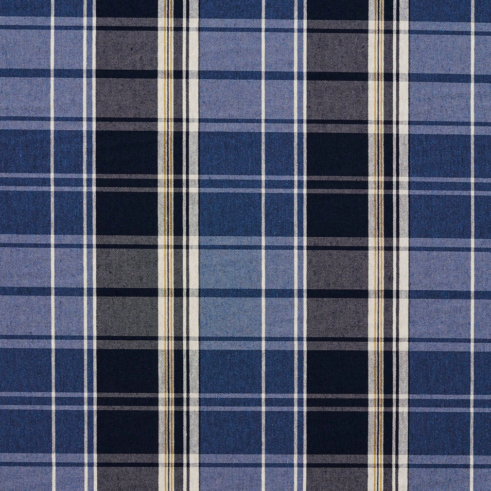 Charlotte Cobalt Plaid Fabric Sample 5809