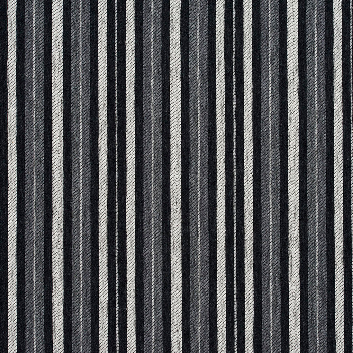 Charlotte Onyx Stripe Fabric Sample 5825