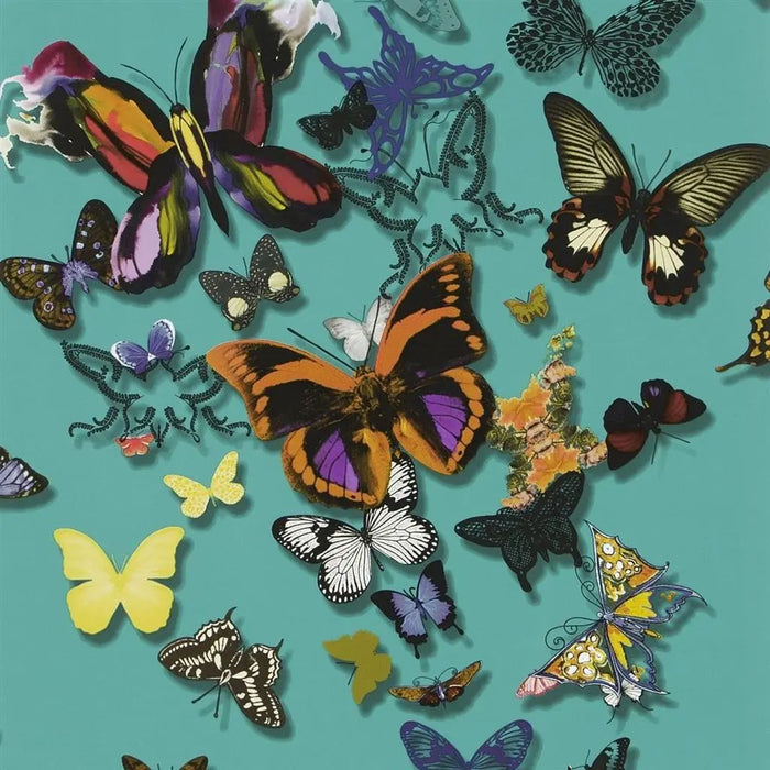 Christian Lacroix Butterfly Parade Lagon Wallpaper PCL008/03