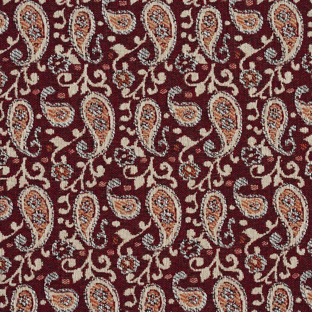 Charlotte Spice Paisley Fabric 5846