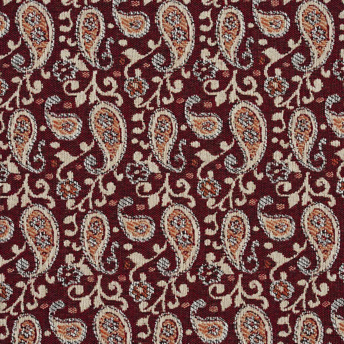 Charlotte Spice Paisley Fabric Sample 5846