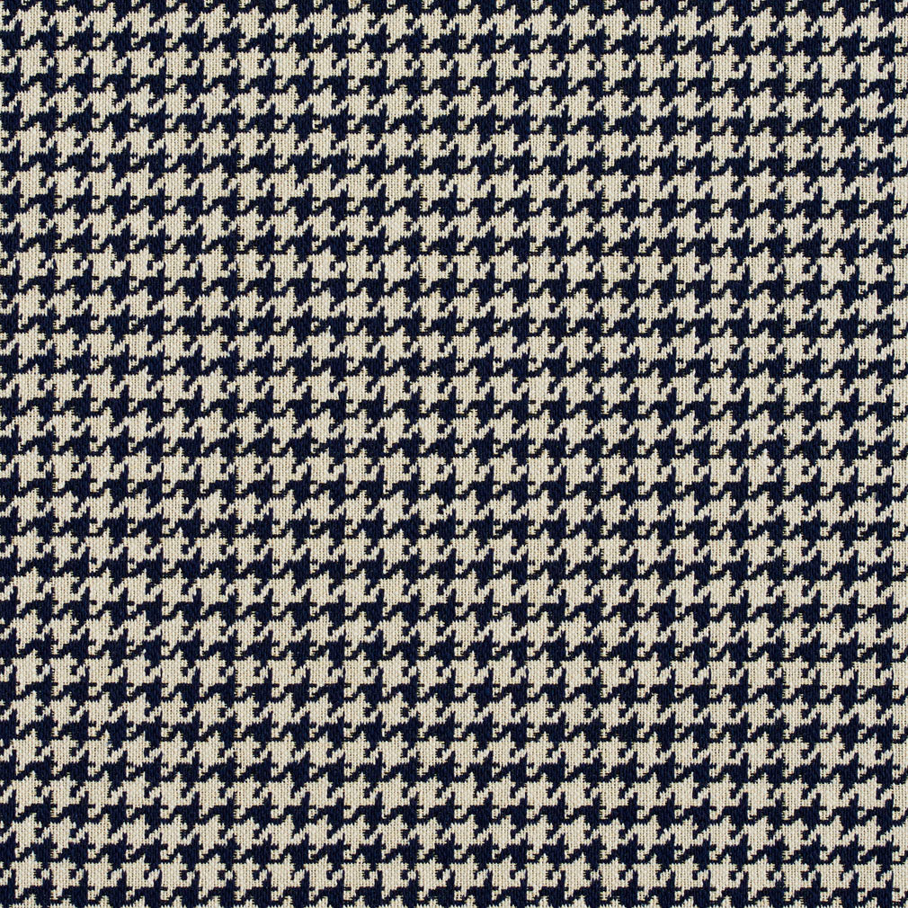 Charlotte Cobalt Houndstooth Fabric 5859