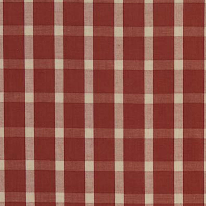 Schumacher Portsmith Check Berry Fabric Sample 60127