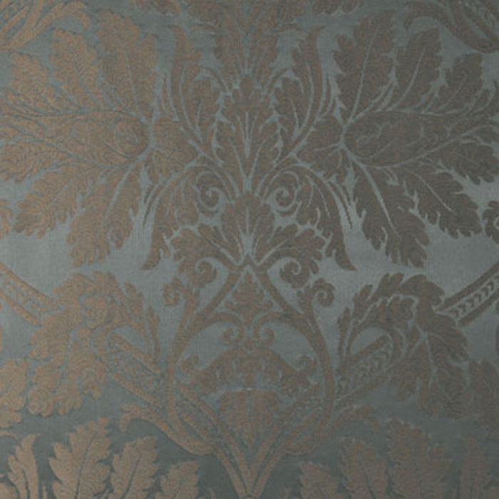 Schumacher Luciano Silk Damask Azurro Fabric 60422