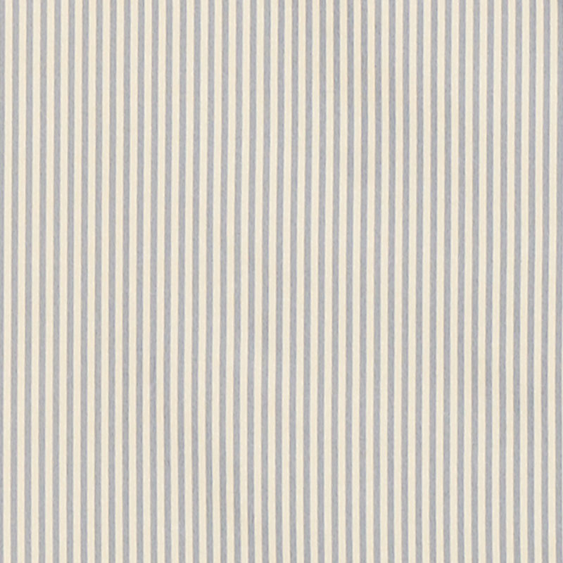 Schumacher Charee Silk Stripe Blue And White Fabric 60921