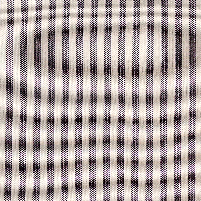 Schumacher Charee Silk Stripe Aubergine Fabric 60923