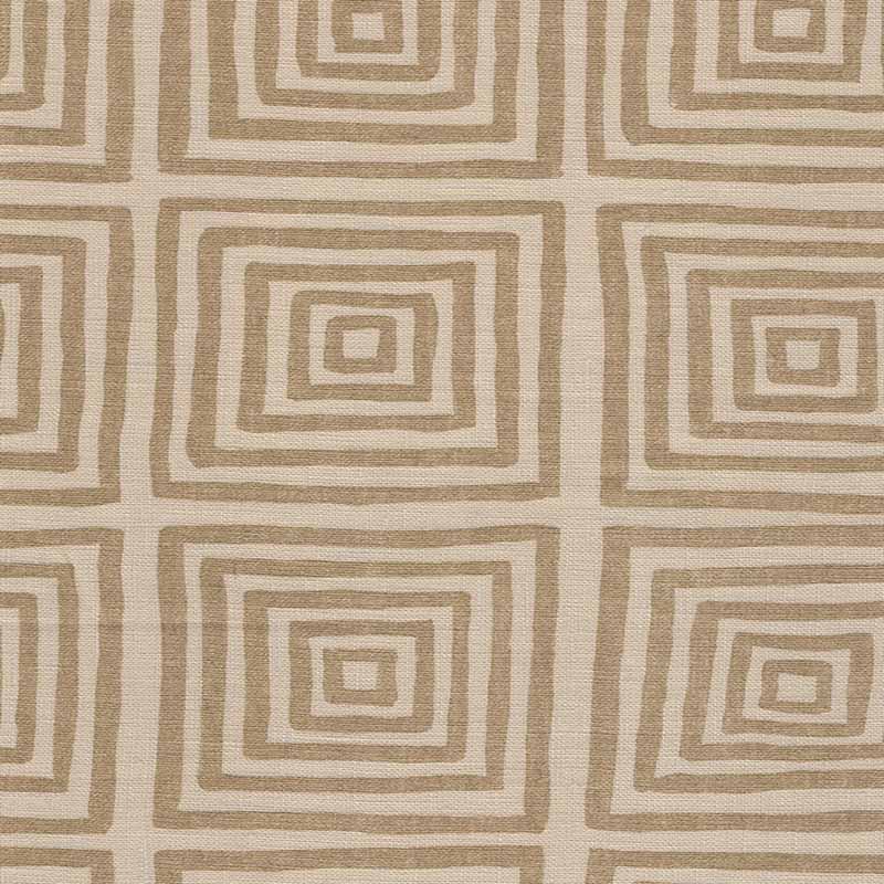 China Seas Ziggurat Gold Metallic Fabric 6170-11