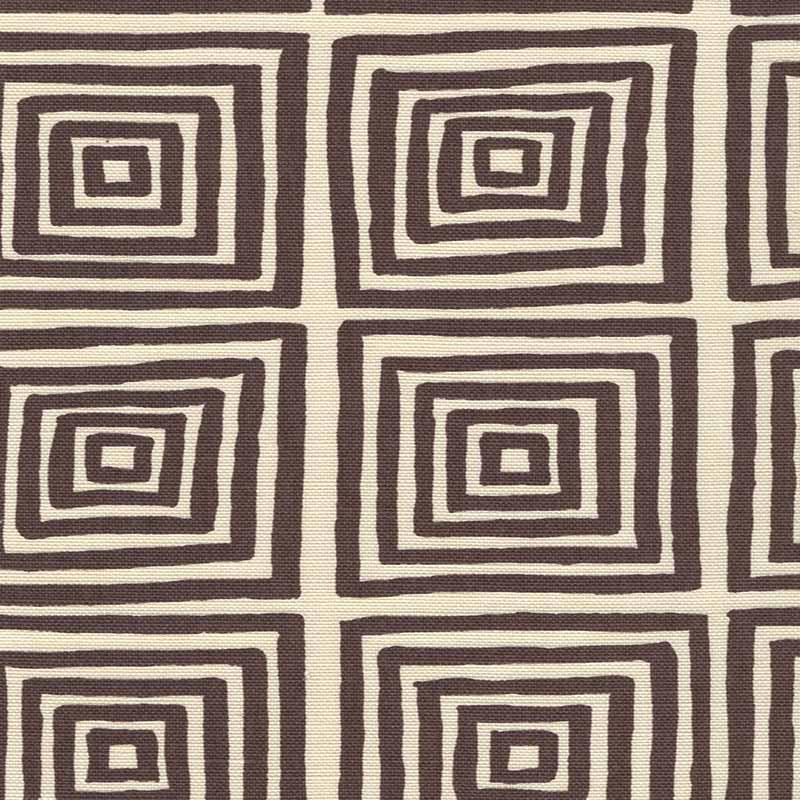 China Seas Ziggurat Brown Fabric 6170-26