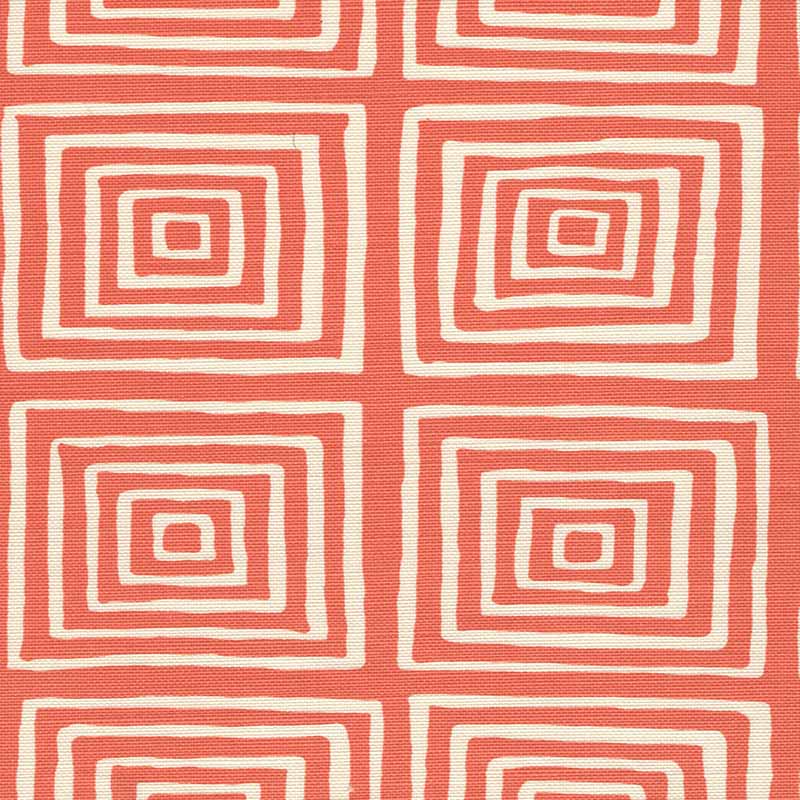 China Seas Ziggurat Reverse Orange Fabric 6175-22