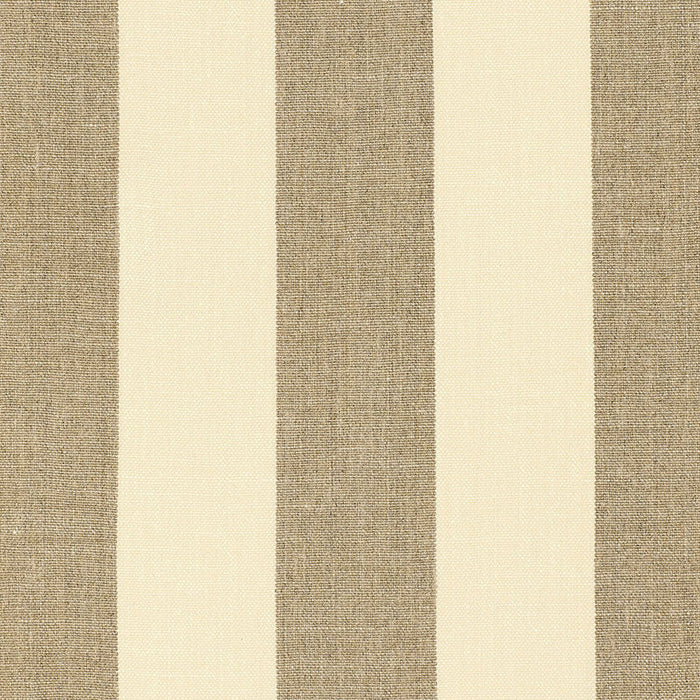 Schumacher Kerry Linen Stripe Natural Fabric Sample 62050