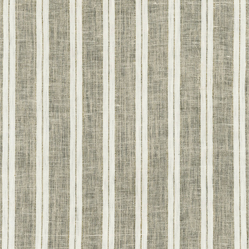 Schumacher Hillsborough Linen Stripe Natural Fabric 62120