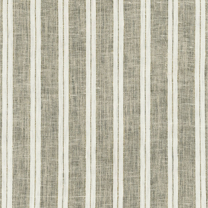 Schumacher Hillsborough Linen Stripe Natural Fabric Sample 62120