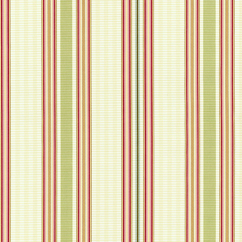 Schumacher Biella Silk Stripe Berry Fabric 62181