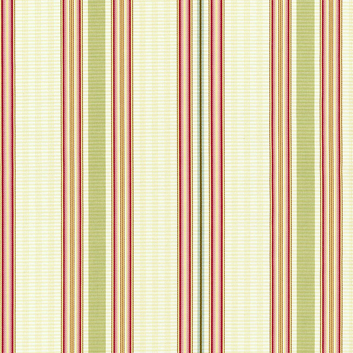 Schumacher Biella Silk Stripe Berry Fabric Sample 62181