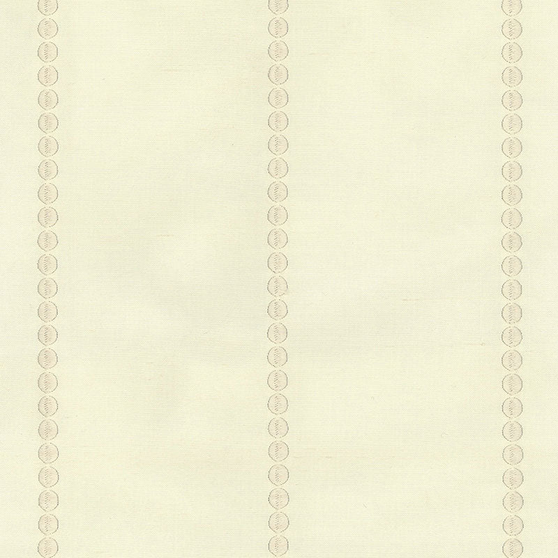 Schumacher Gabrielle Embroidery Limestone Fabric 62205