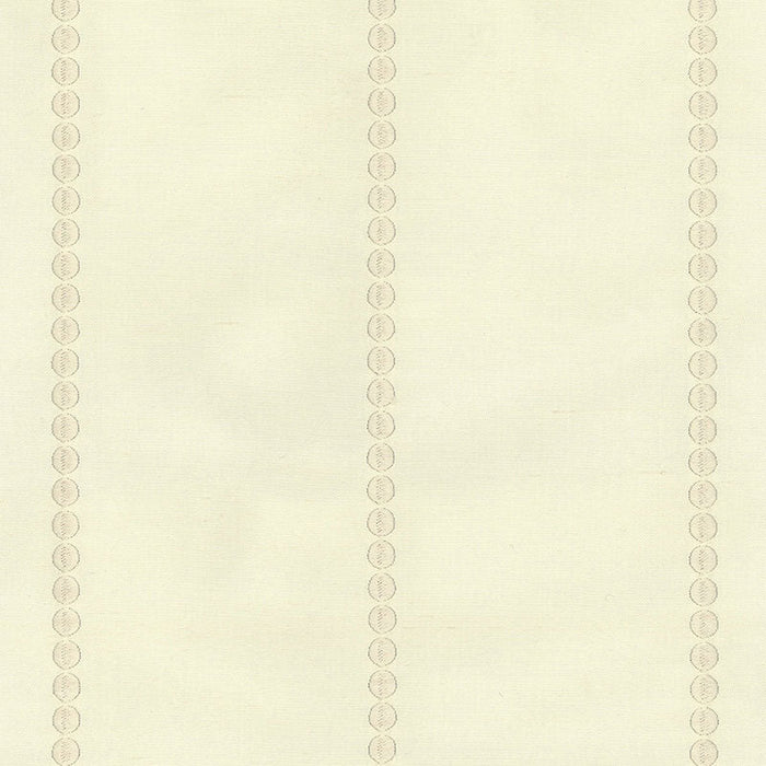 Schumacher Gabrielle Embroidery Limestone Fabric Sample 62205