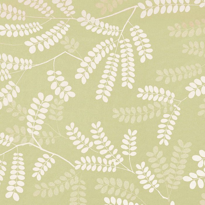 Schumacher Locust Leaves Fern Fabric Sample 62440