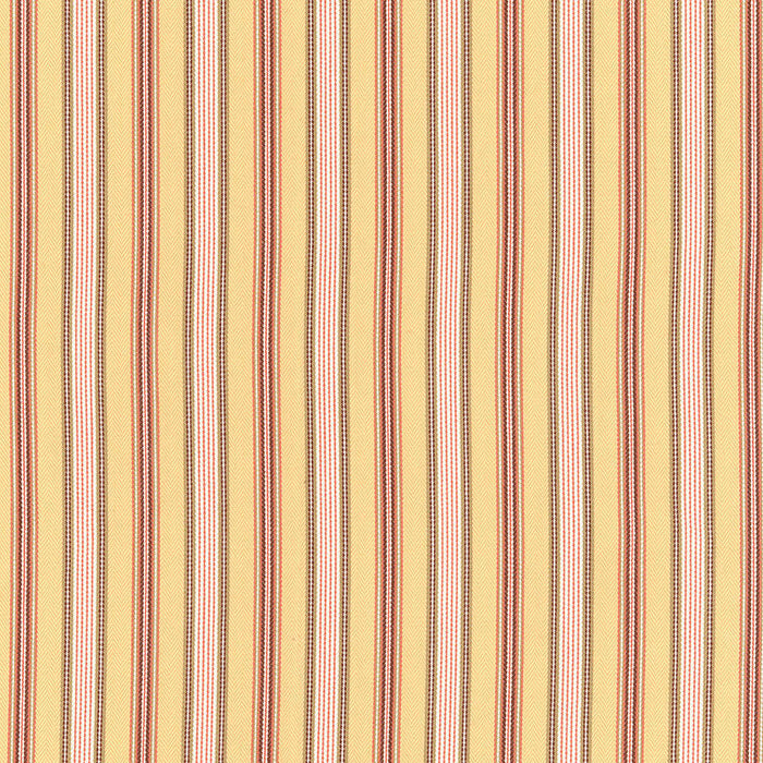 Schumacher Brook Stripe Maize Fabric Sample 62471