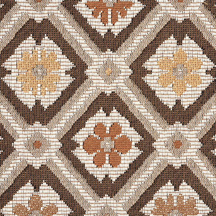 Schumacher Savonnerie Tapestry Brown Fabric Sample 62494