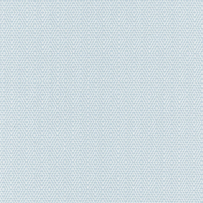 Schumacher Hampton Court Diamond Aqua Fabric Sample 62532