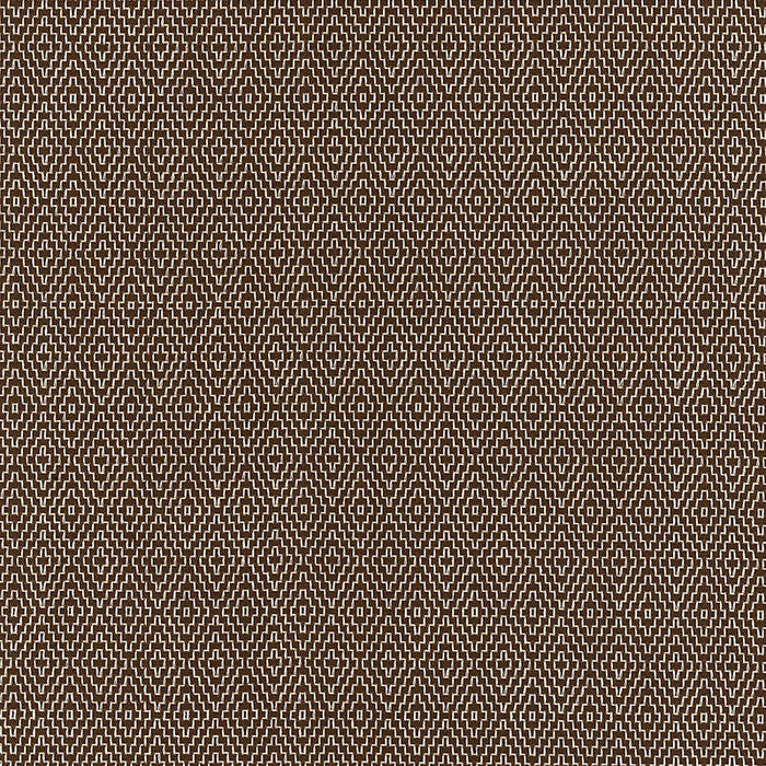 Schumacher Hampton Court Diamond Chocolate Fabric Sample 62536