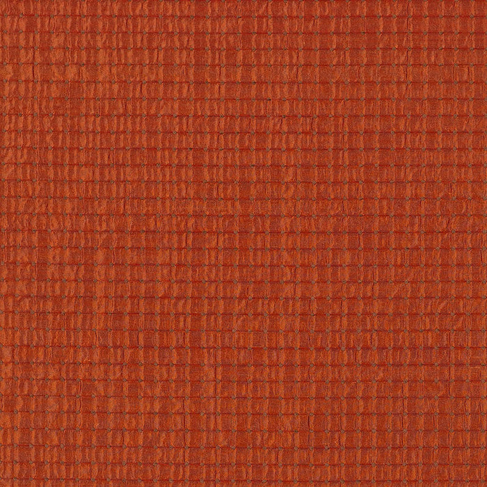 Schumacher Dotted Silk Weave Cinnamon Fabric Sample 62550