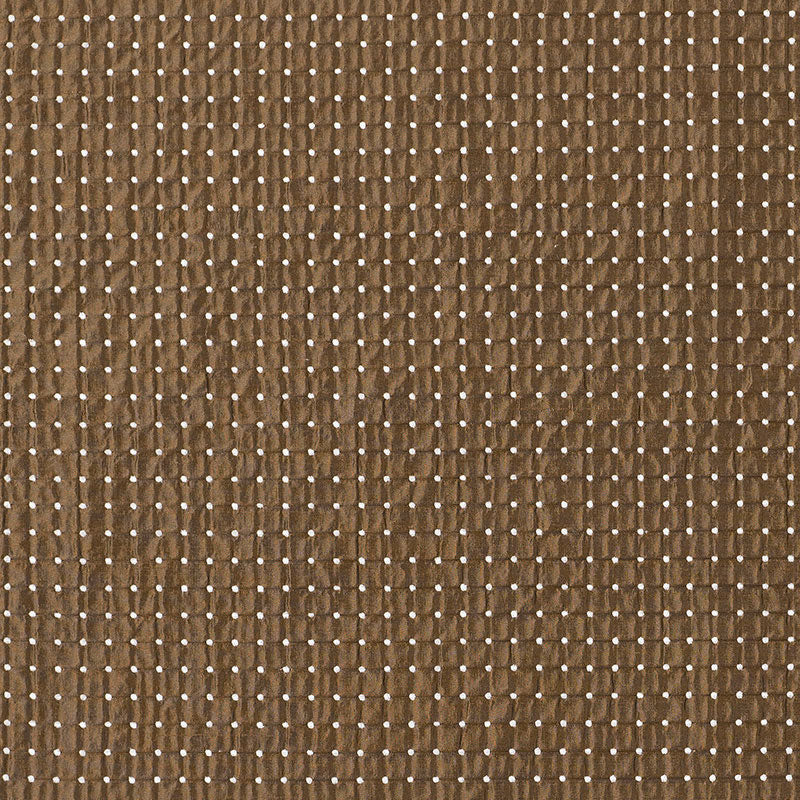 Schumacher Dotted Silk Weave Mocha Fabric 62553