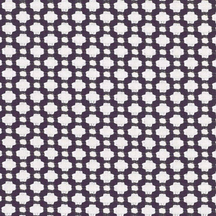 Schumacher Betwixt Charcoal/Ecru Fabric Sample 62610